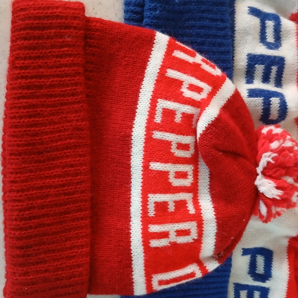 Lot Of Three Winter Hats Pepsi And Dr Pepper - Picture 2 of 5